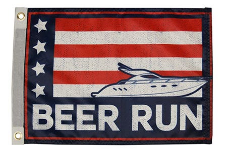 Taylormade Beer Run Flag 12" X 18" Taylormade Beer Run Flag 12  X 18