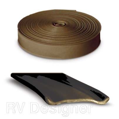 Rv Designer E327, Standard Vinyl Insert Trim, 1 Inch Wide, 25 Foot Roll, Brown
