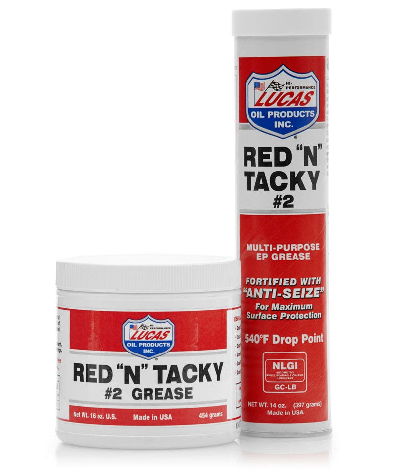 Lucas Oil 10027-Pk1 Red 'N' Tacky Grease 35 Lb Lucas Oil -Pk1 Red  N  Tacky