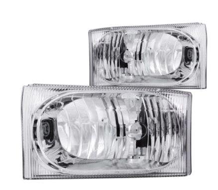 Anzo Usa 111023 Crystal Headlight Set Anzo  Headlight Assembly Crystal Clear;