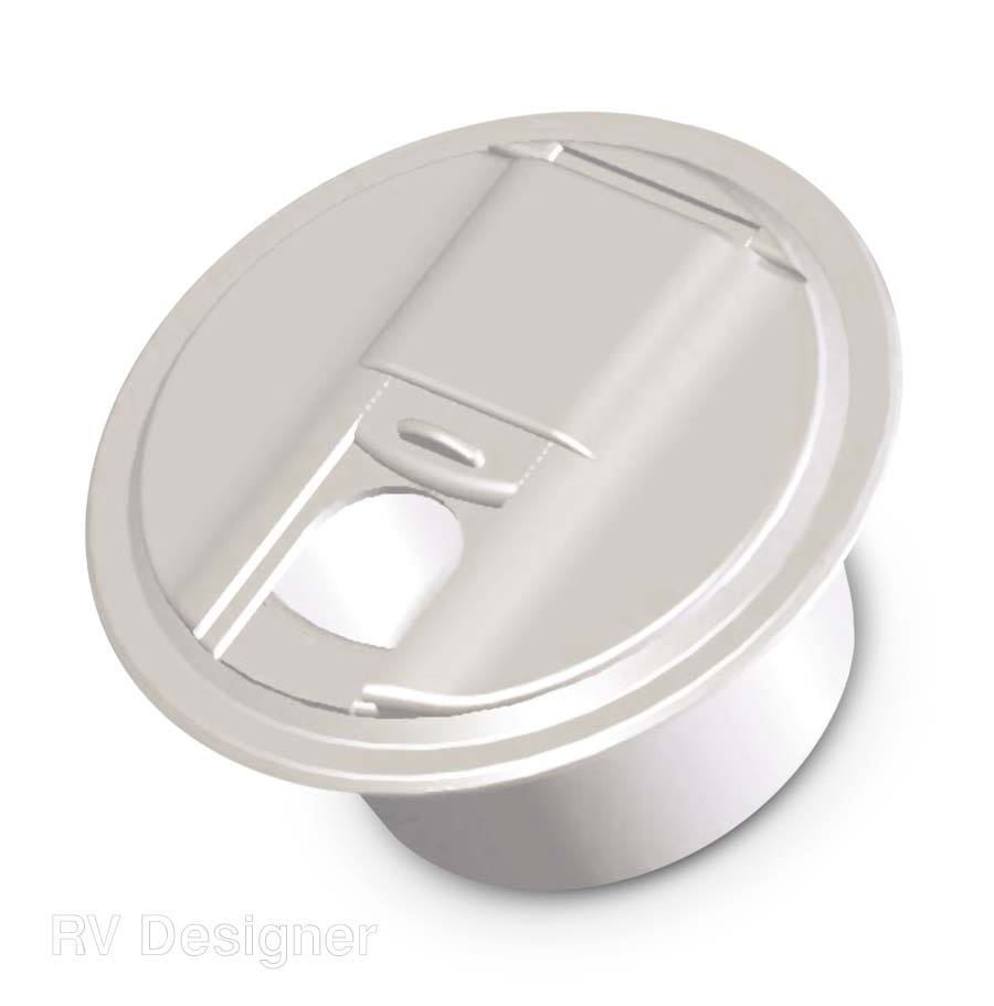 Rv Designer B103, Round Electrical Cable Hatch, Universal, 5 Inch Diameter,