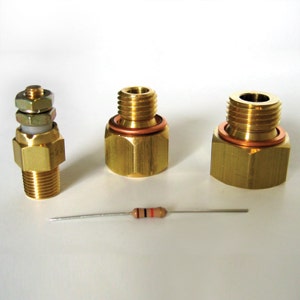 Autometer 5284 Ls Gauge Install Kit Auto Meter Products  Adapter Fitting; End