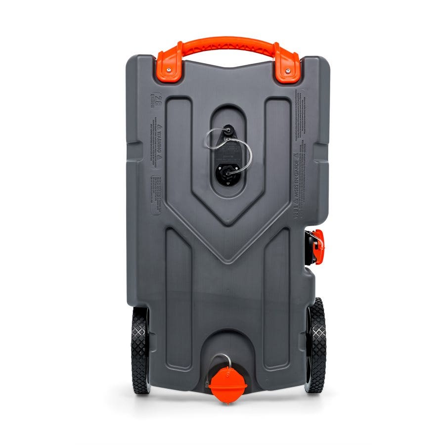 Camco Rhino Heavy Duty 28 Gallon Portable Rv Waste Holding Tank With Hose And