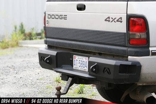 Fab Fours Dr09-W2950-1 Heavy Duty Rear Bumper   Bumper Premium; With Bull Bar -