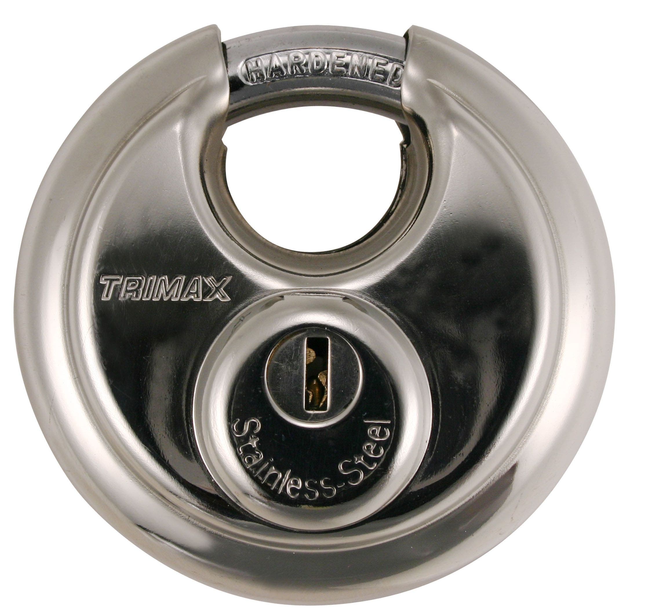 Trimax Trp170 Stainless Steel 70Mm Round Pad Lock - 10Mm Shackle  Locks