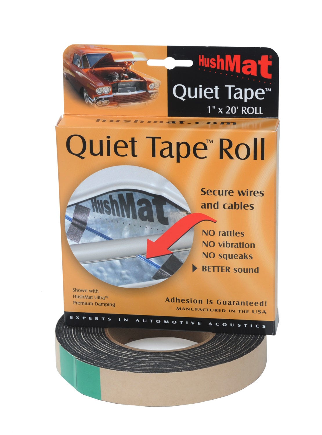 Hushmat Hsm30300 1"" X 20' Quiet Tape Shop Roll, Regular  Hsm 1   X 20  Quiet