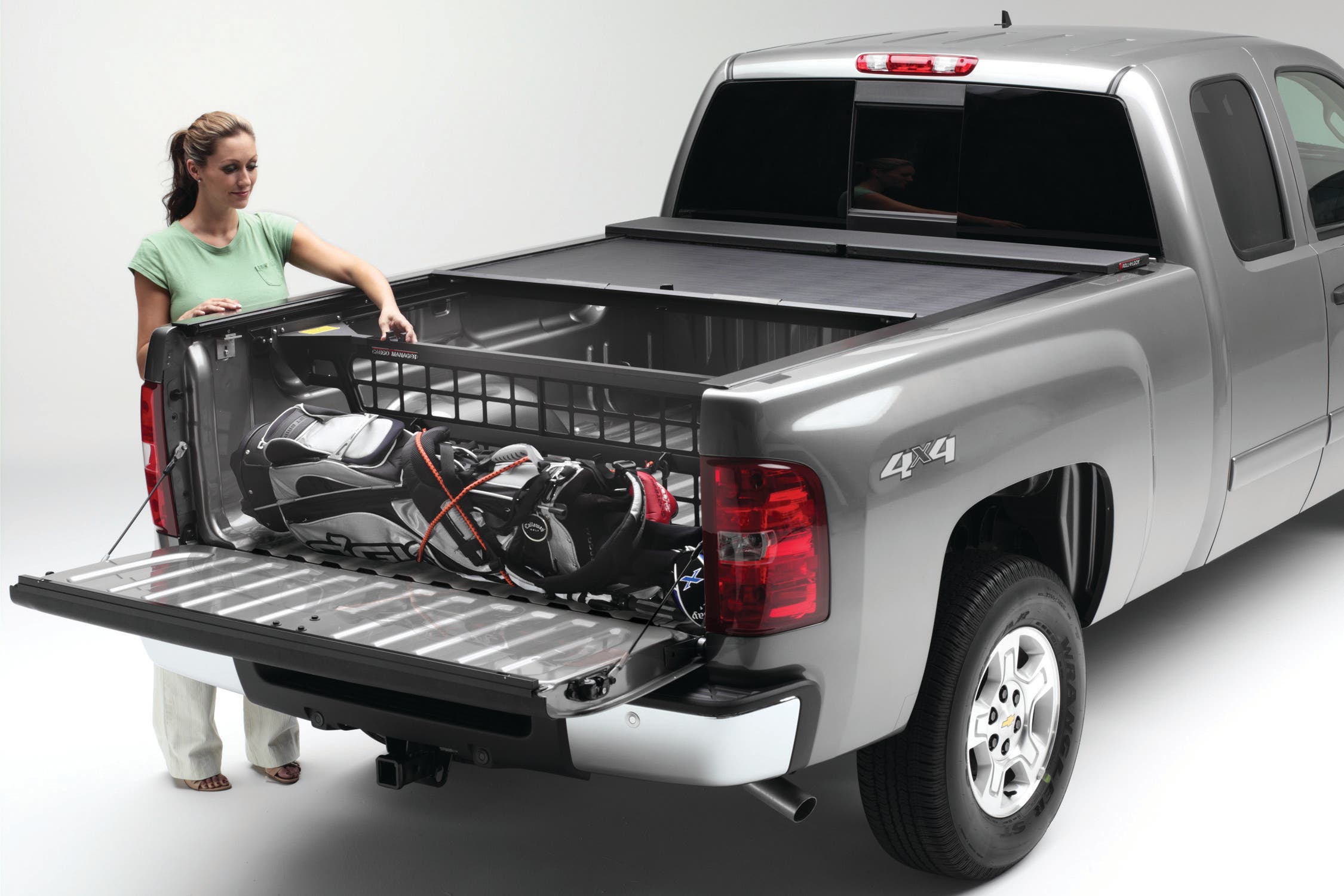 Roll-N-Lock Cm448 Cargo Manager Rolling Truck Bed Divider  Cargo Manager (R) Bed