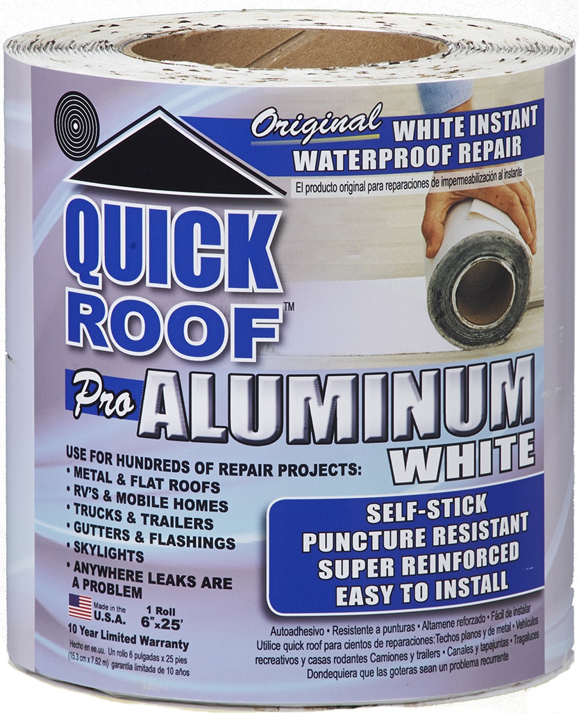 Cofair Wqr625 Quick Roof Pro Aluminum White 6" X 25' Cofair  Quick Roof Pro