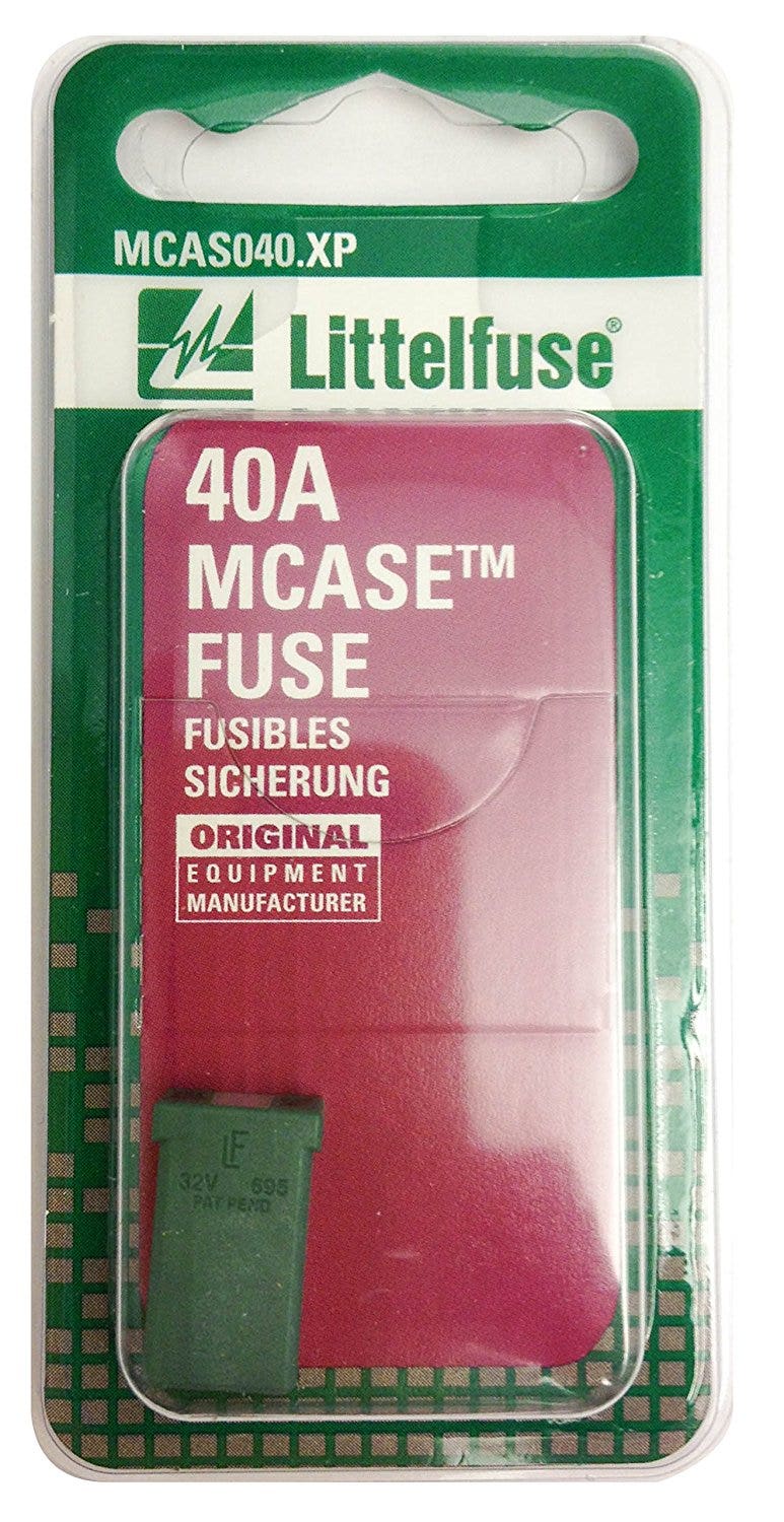 Littelfuse (Mcas040.Xp) Mcase Green 32V 40 Amp Fuse  () Mcase Green 32V 40 Amp