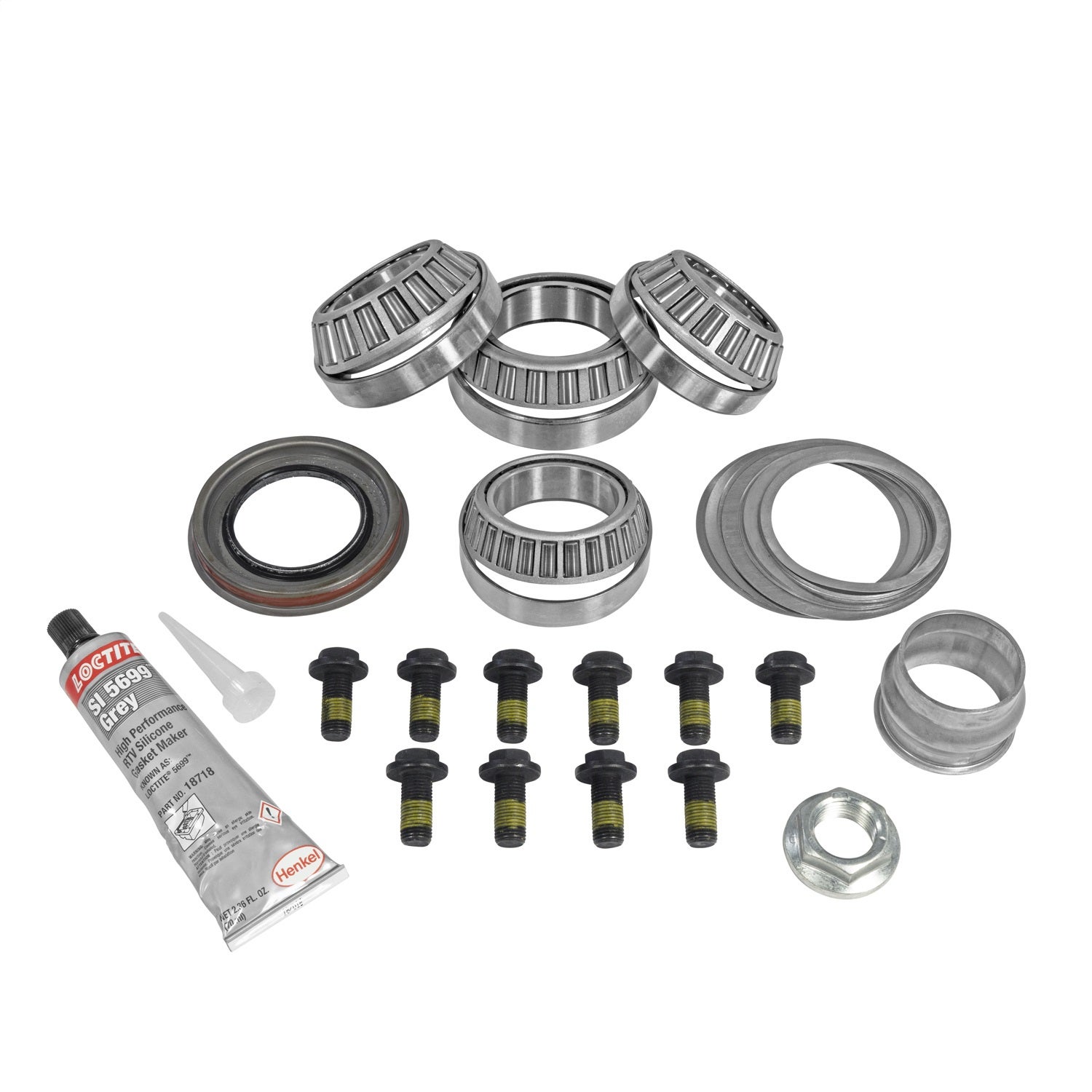 Yukon Gear & Axle Yk D44jl-Front Yukon Differential Master Overhaul Kit  & Axle