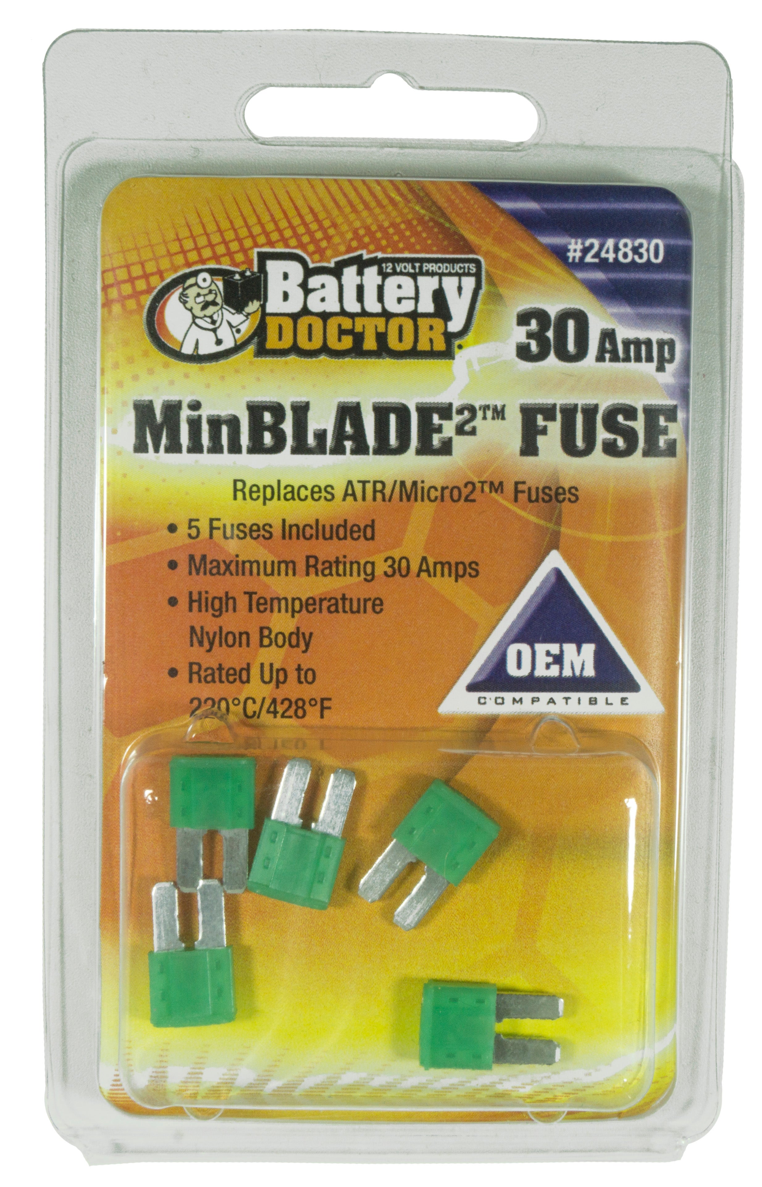 Wirthco 24830 Fuse(Minblade2), 5 Pack   Fuse(Minblade2), 5 Pack