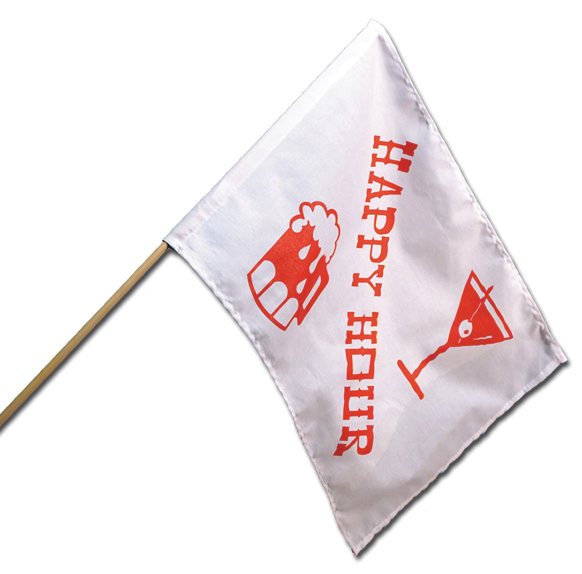 Camco 45492 Happy Hour Flag - 12" X 18"   Flag; Width (In) - 18 Inch, Design -