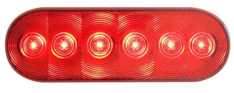 Optronics 6-Diode Fleet Count 6" Oval Recessed Led Stop, Tail & Turn Trailer
