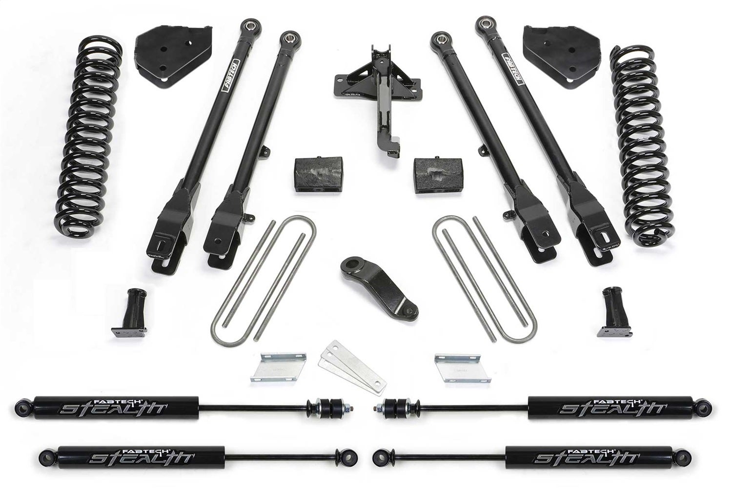 Fabtech K2216m 4 Link Lift System Fits 17-21 F-250 Super Duty F-350 Super Duty