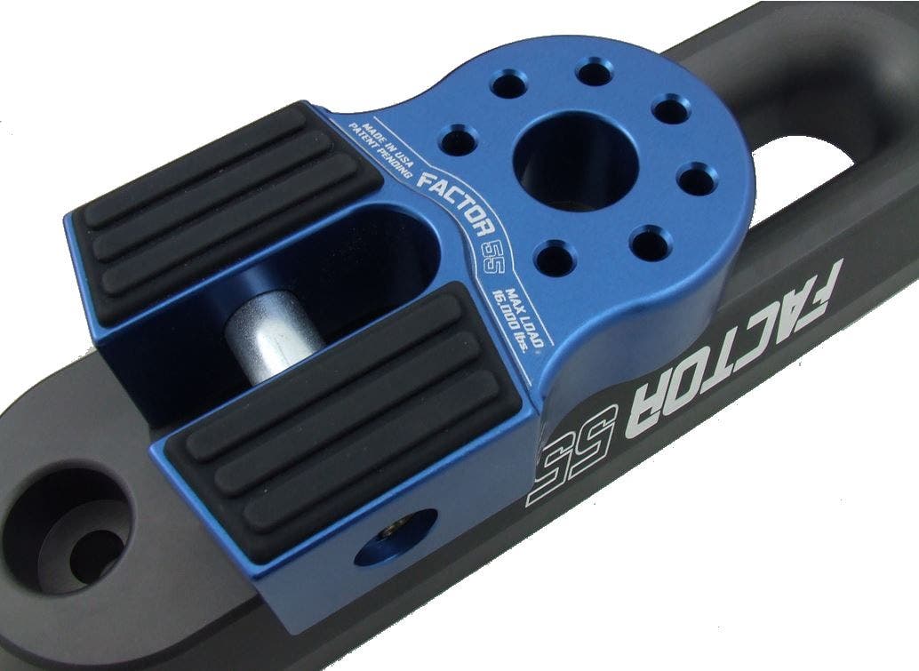 Flatlink - Blue Flatlink Winch Cable Shackle Mount  Shackle Type - 3/4 Inch