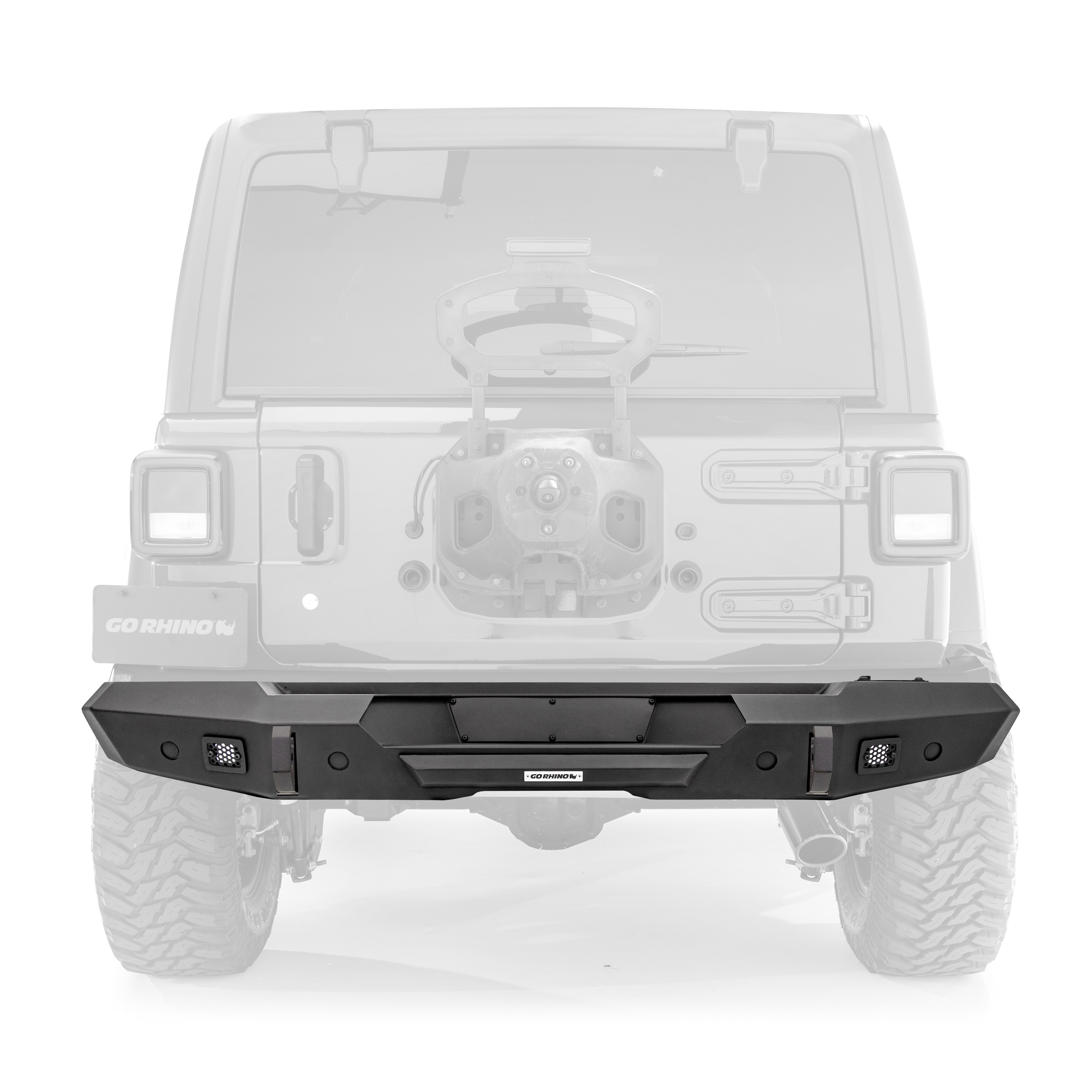 Go Rhino 272115T Trailline Rear Straight Bumper Fits 19 Wrangler (Jl)