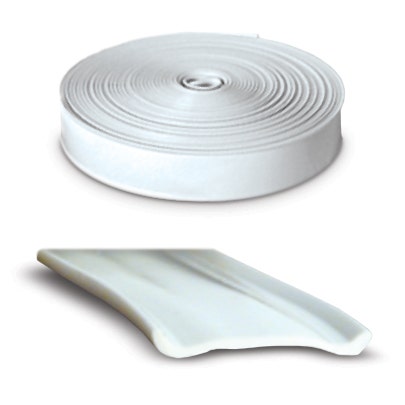 Rv Designer E561, Heavy Duty Vinyl Insert Trim, 1 Inch Wide, 50 Foot Roll, White