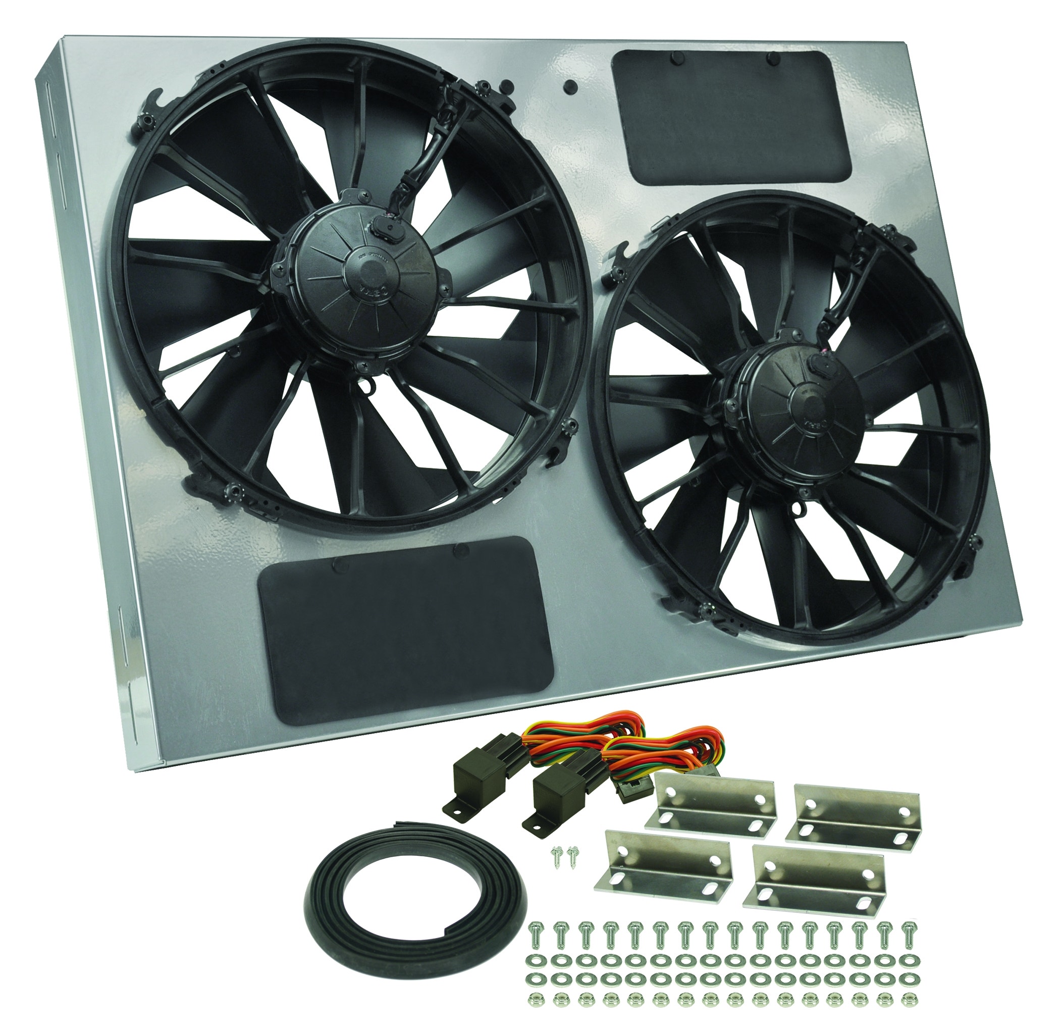 Derale 16927 Electric Radiator Fan Shroud Kit   Cooling Fan; Depth - 2-3/4 Inch,