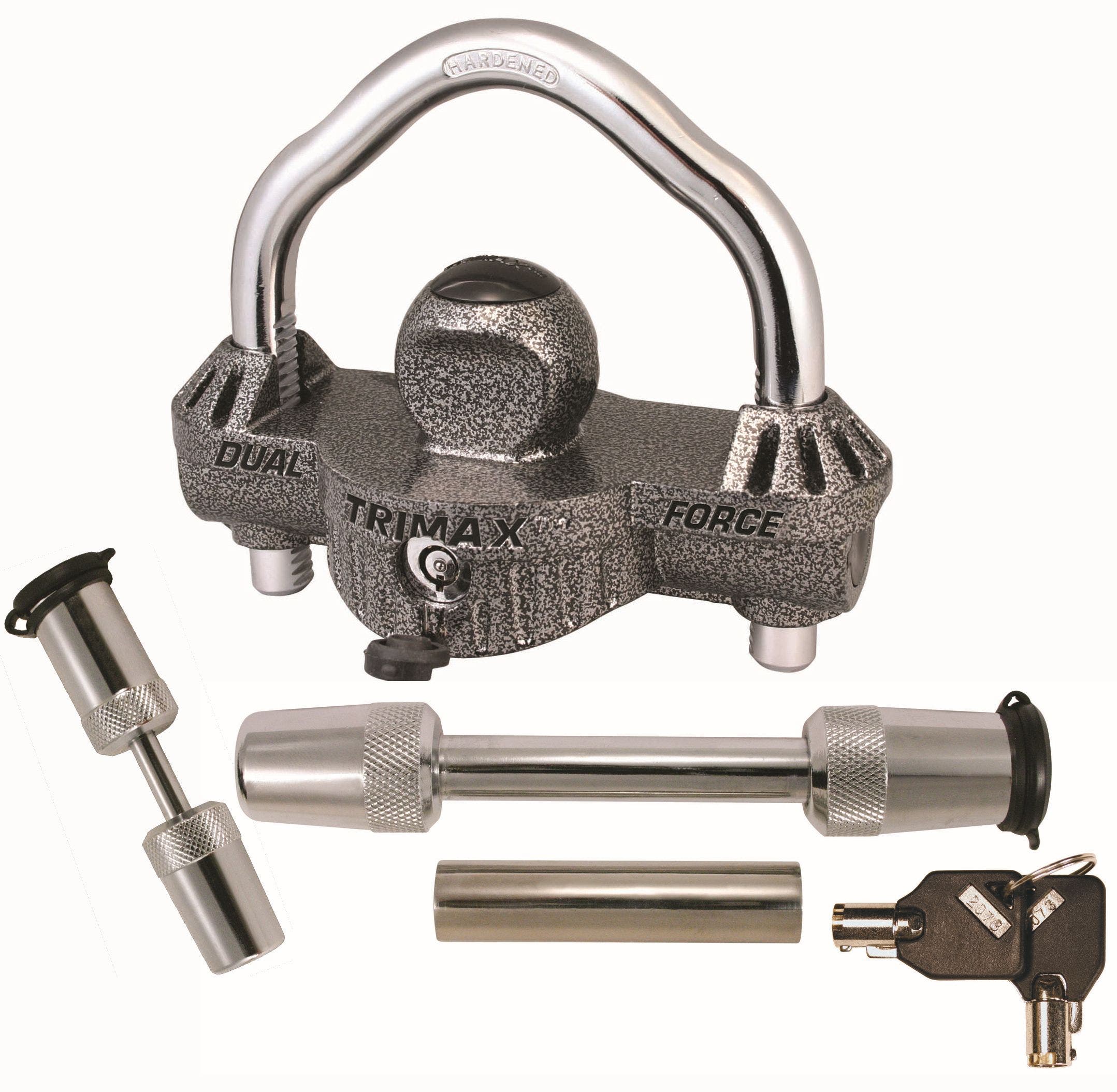 Trimax Tcp50 Trailer Lock Combo Pack (Keyed Alike)   Trailer Coupler Lock