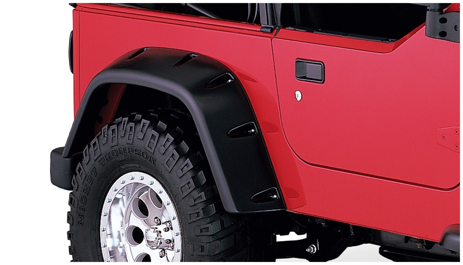 Bushwacker 10030-07 Pocket Style Fender Flares Fits 97-06 Wrangler (Tj)   Fender