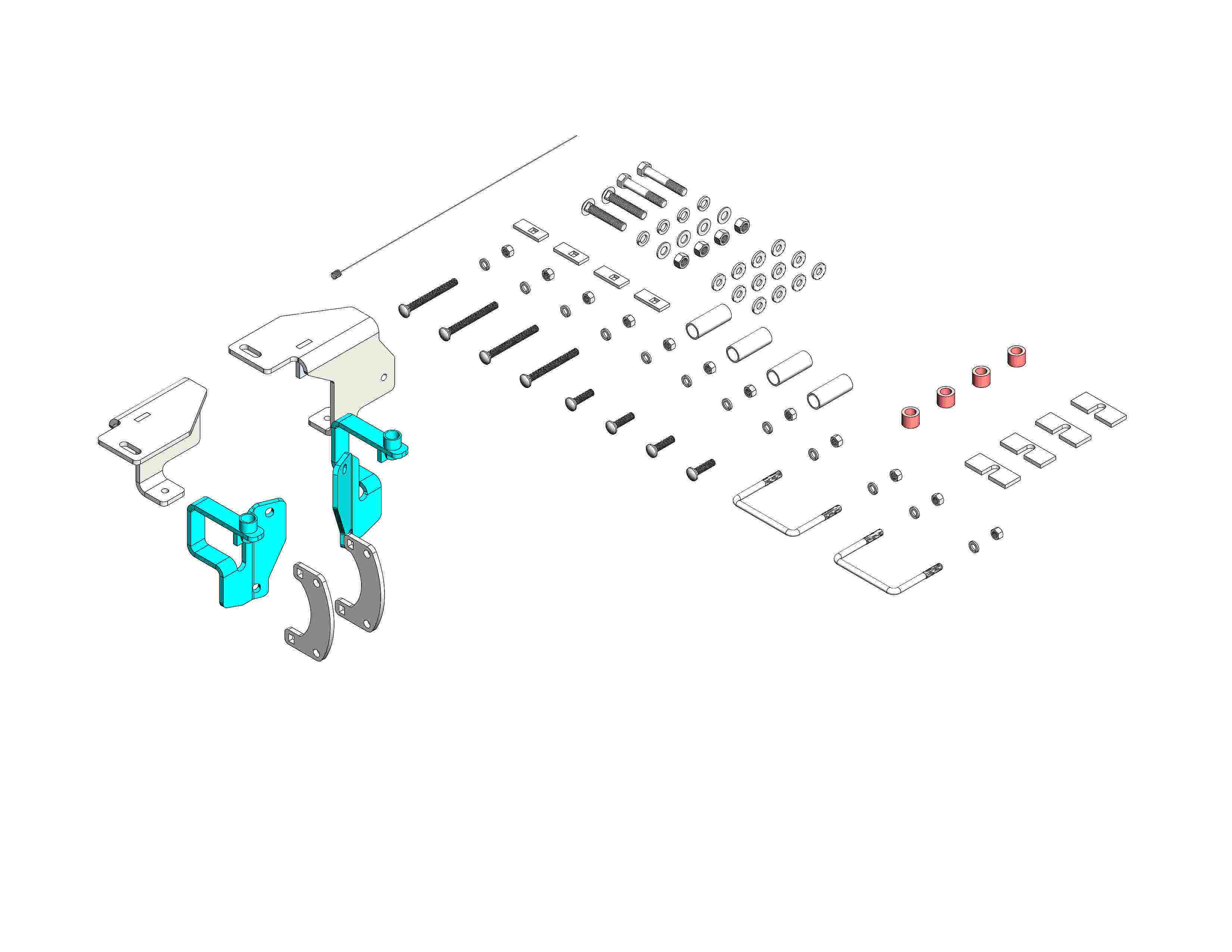 Custom Brkt Kit Dodge 200 Custom Brkt Kit Dodge 200