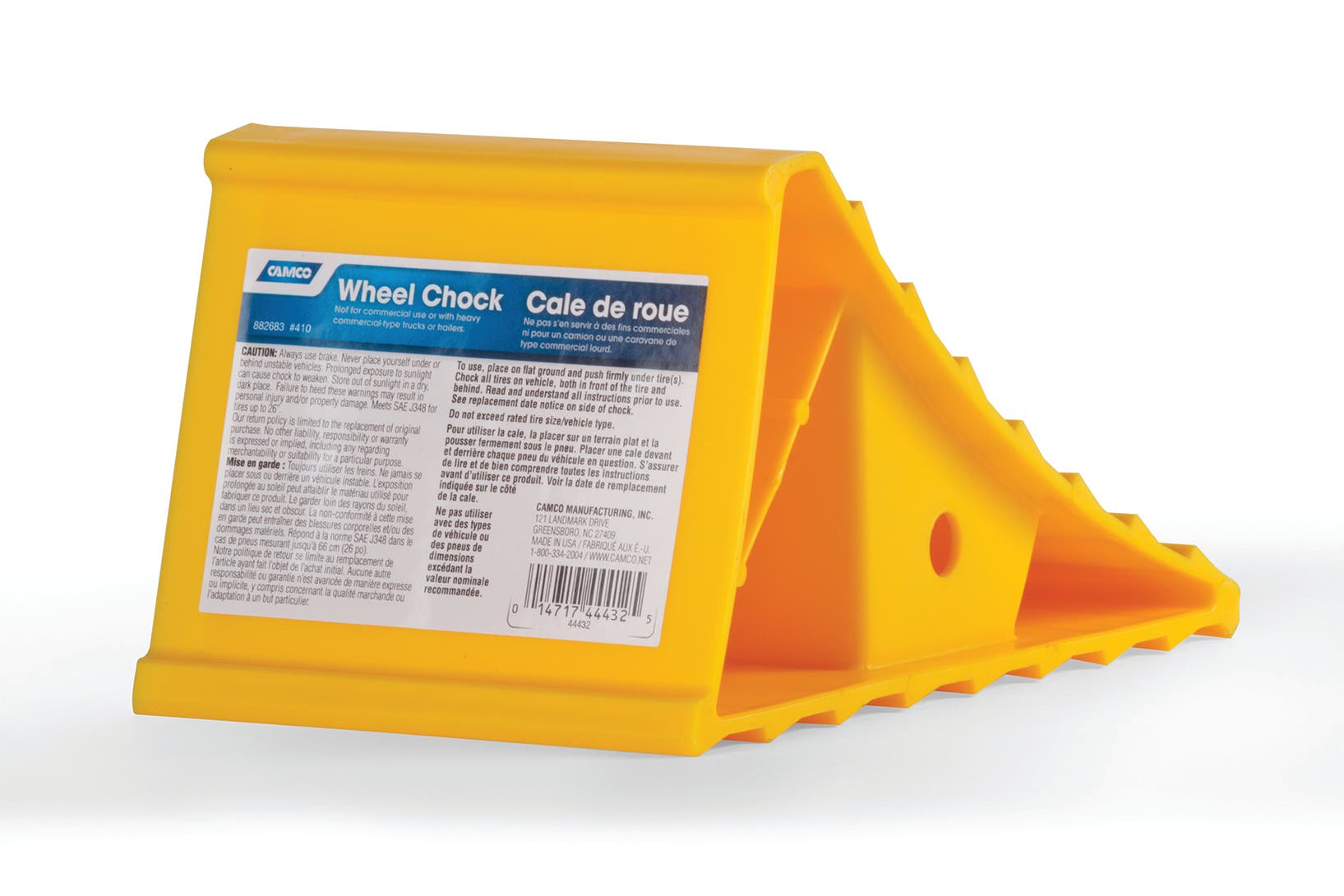 Camco 44432 Wheel Chock Without Rope, Helps Keep Your Trailer Or Rv In Place