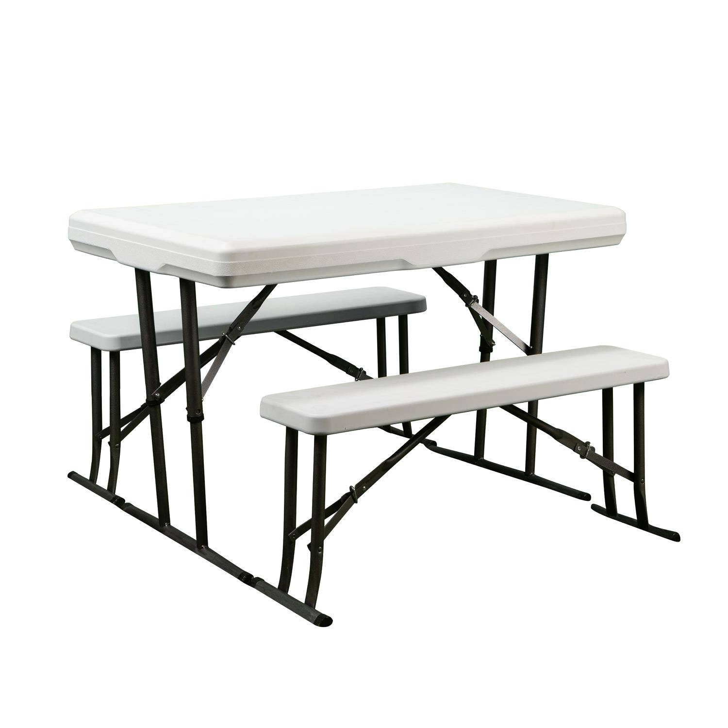 Faulkner 69863 Picnic Table W/Nesting Be   Picnic Table W/Nesting Be