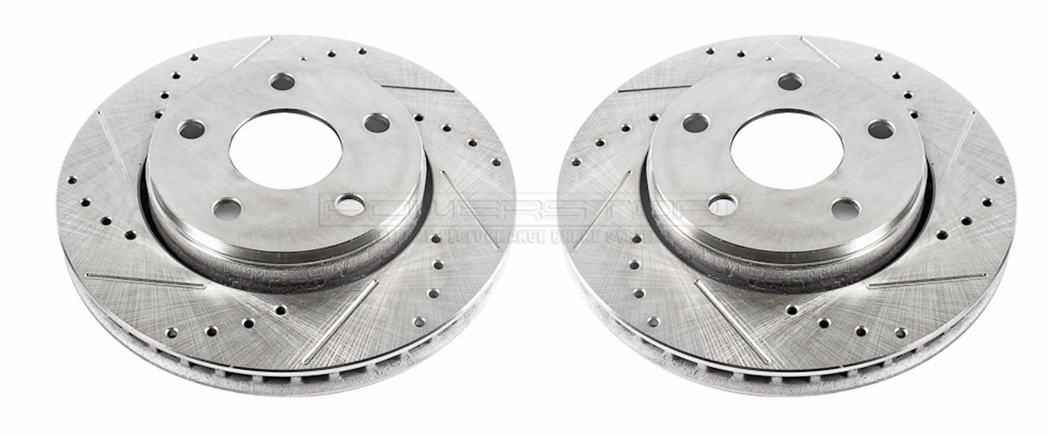 Power Stop Ar8780xpr Front Evolution Drilled & Slotted Rotor Pair Power Stop