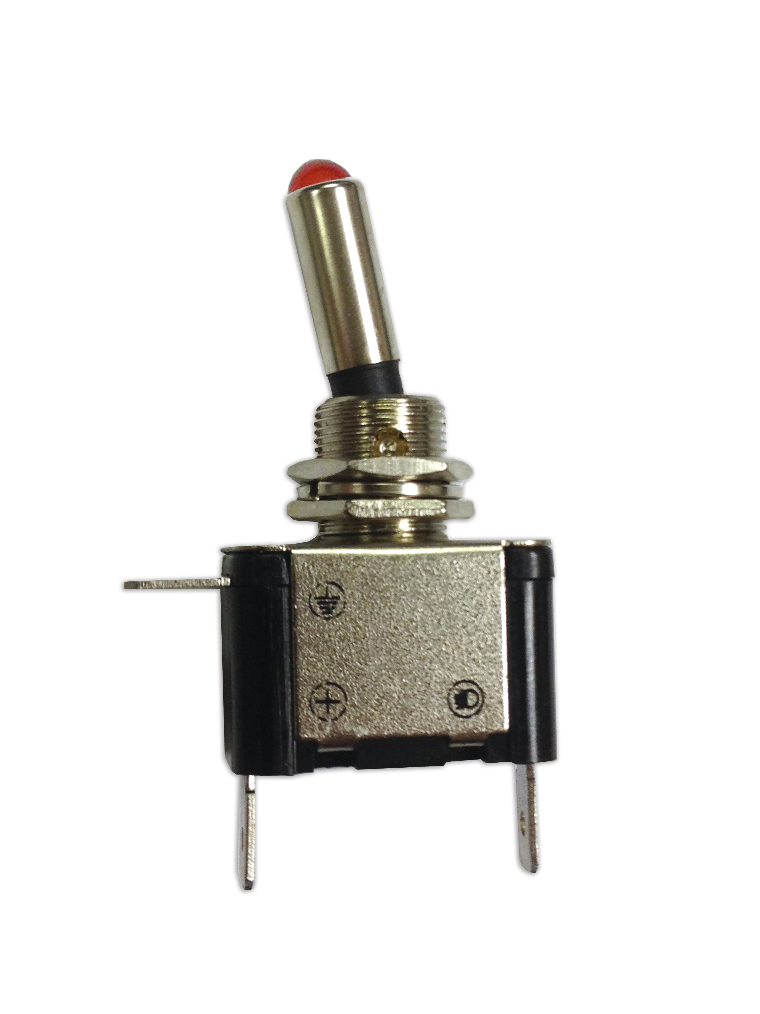 Wirthco 20523 Battery Doctor Red Heavy Duty Led Illuminated Metal Toggle Switch