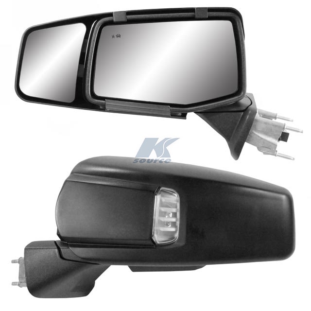 Snap & Zap Custom Fit Towing Mirror Pair For Chevy Silverado 1500, Gmc Sierra