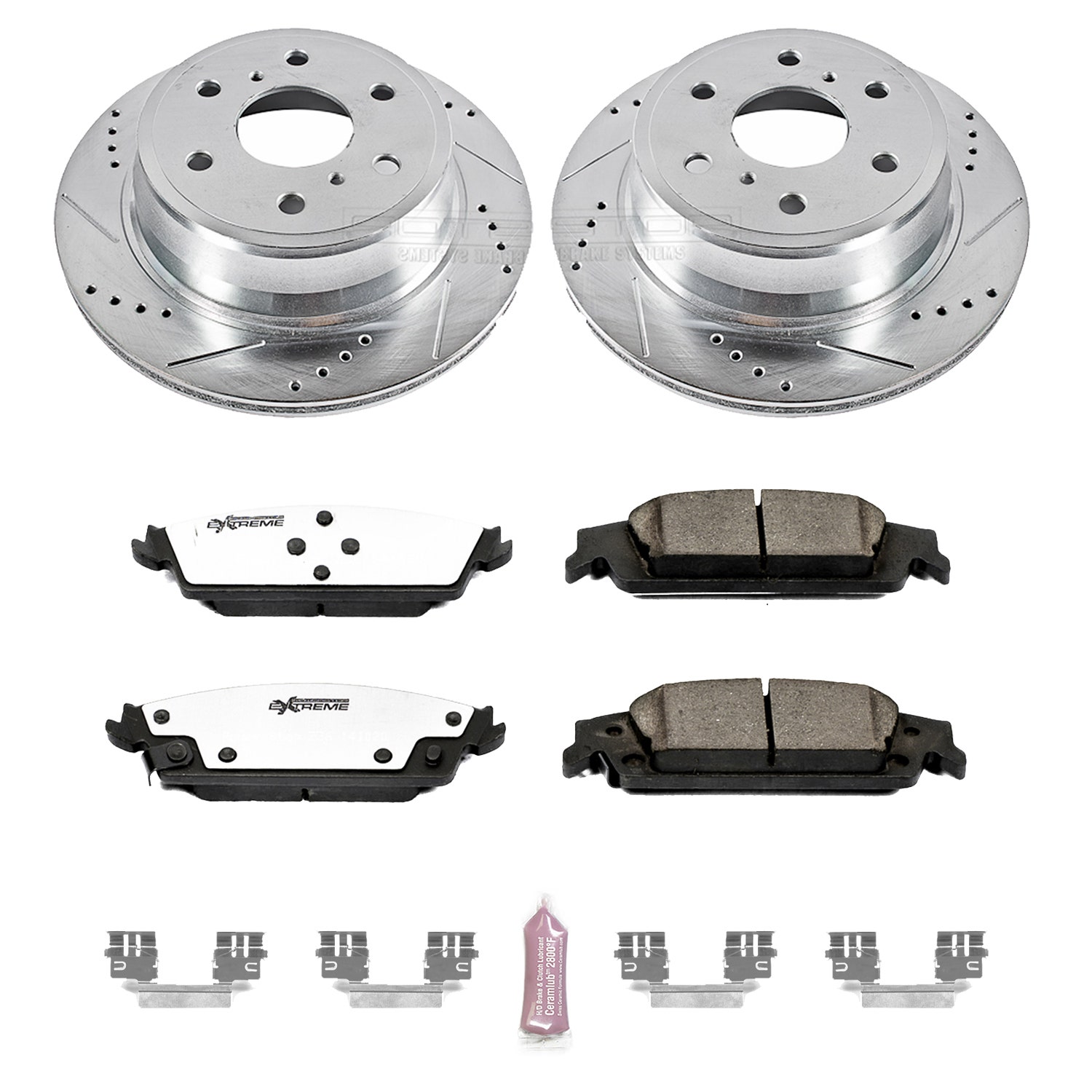 Power Stop K6562-36 Rear Z36 Truck & Tow Brake Kit, Carbon Fiber Ceramic Brake