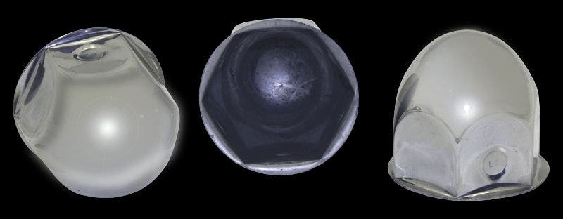 Lug Nut Cover, 1 5/8 In, Stainless Steel   Wheel Simulator Lug Nut Cover