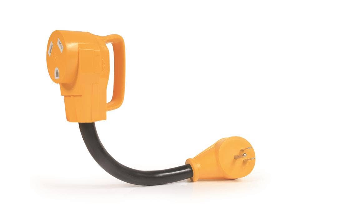 Camco (55165) Heavy Duty Rv Dogbone Electrical Adapter With Innovative 180