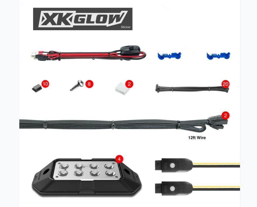 4Pc Rgb Rock Light 4Pc Rgb Rock Light