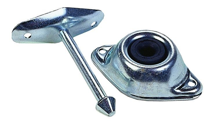 Jr Products 10294 Plunger Door Holder - Straight, 4-3/4"   Door Catch; Used To -