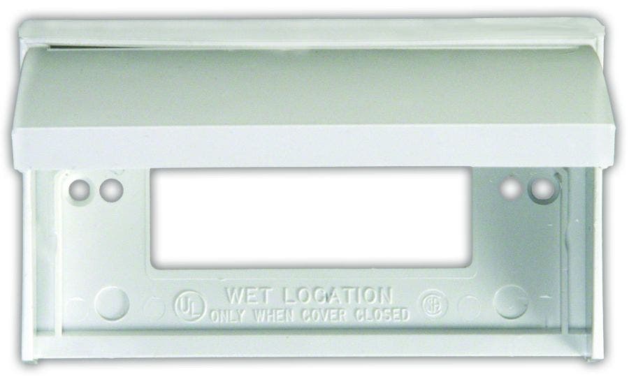 Jr Products 47515 Gfci Outlet Cover,Polar White   Receptacle Cover;