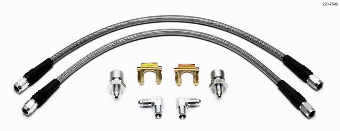 Wilwood 220-7699 Flexline Kit For 55-57 Chevy  Flexline Brake Line  Length - 16
