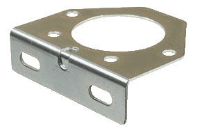 Pollak 11-771P 7-Way Socket Plated Bracket   Trailer Wiring Connector Mounting