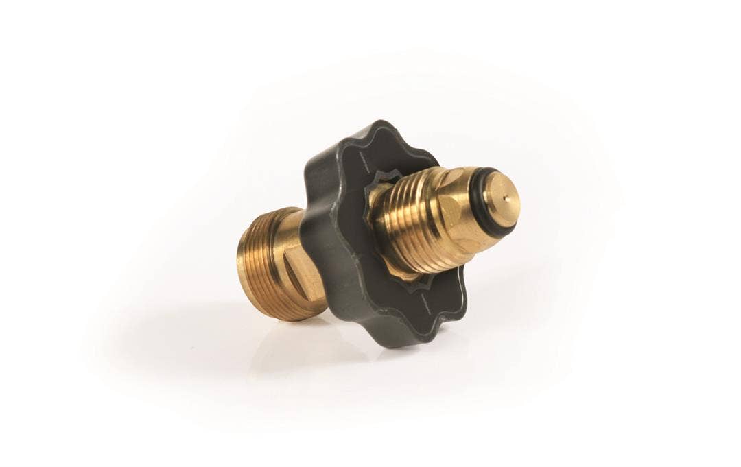 Camco 59943 Propane Cylinder Adapter - Soft Nose Pol X 1"- 20 Male Throwaway
