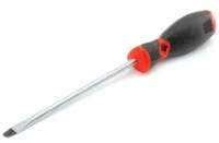 Performance Tool W30989 Black & Red Slotted Screwdriver, 1/4" X 6" Screwdriver