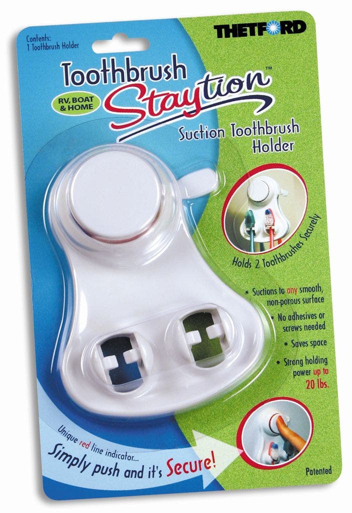 Thetford Staytion Toothbrush Suction Holder 36669   Toothbrush Holder Staytion