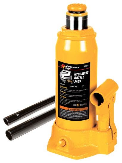 Performance Tool W1621 2-Ton (4,000 Lbs.) Heavy Duty Hydraulic Bottle Jack