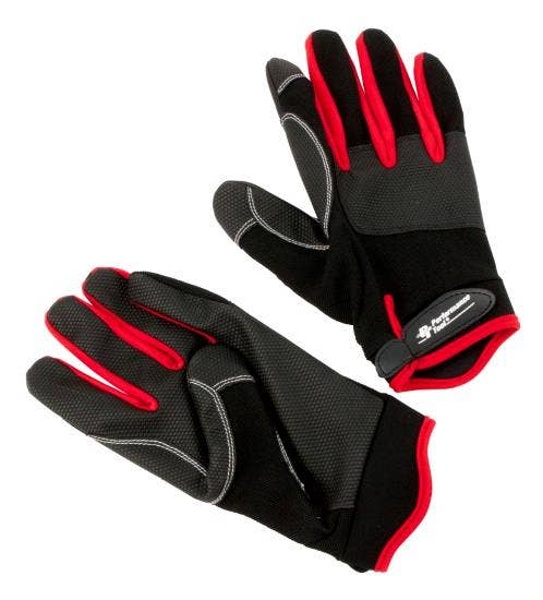 Gloves   Gloves; Size - Medium, Design - Pt Logo, Color - Black With Red,