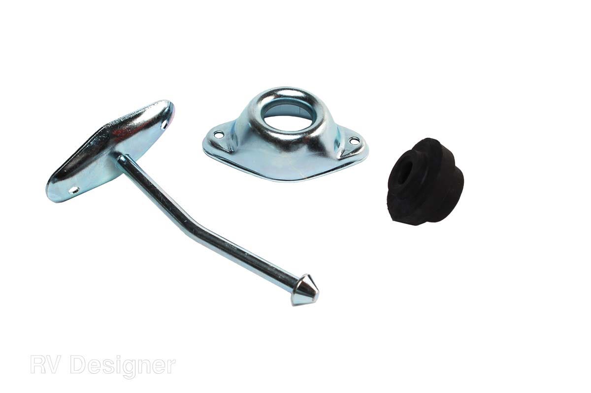 Rv Designer E257 4.75" Zinc Metal Door Holder   Door Catch; Used To - Keep Doors