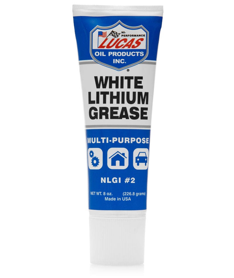Lucas Oil 10533 White Lithium Grease - 8 Oz. Squeeze Tube Lucas Oil  White