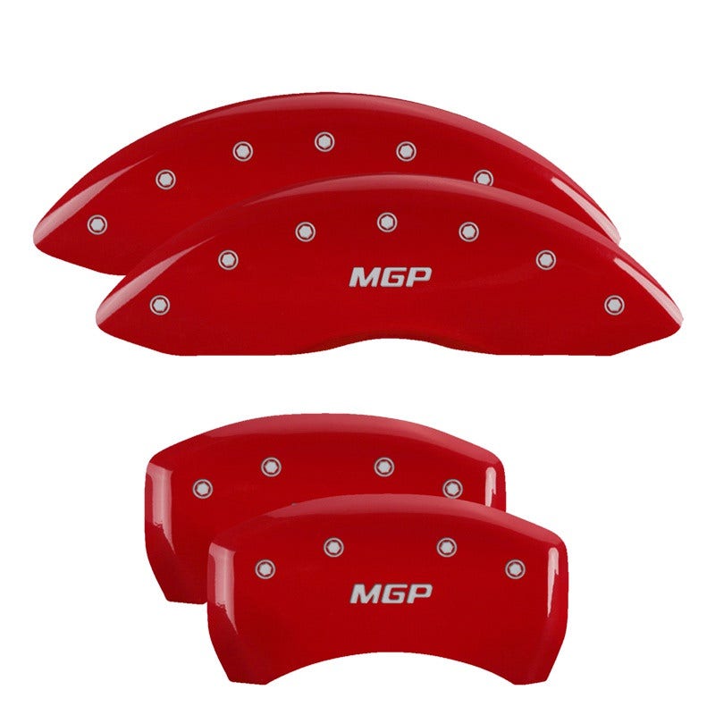 Mgp Caliper Covers 12197Srtrbk Black Powder Coat Finish Front And Rear Caliper