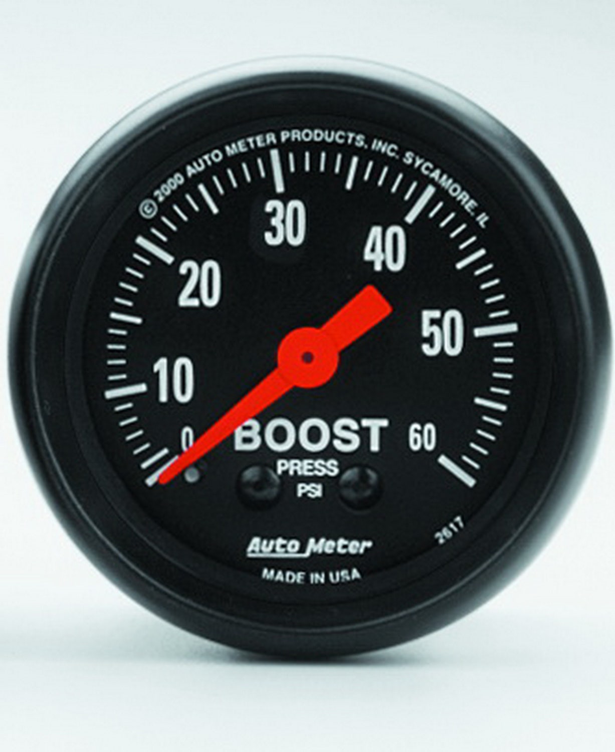 Autometer 2617 Z-Series Mechanical Boost Gauge Auto Meter Products  Gauge Boost