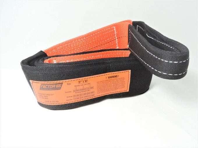 Factor 55 00077 Tree Saver Strap 8 Foot 3 Inch Black/Orange   Tree Saver Strap 8