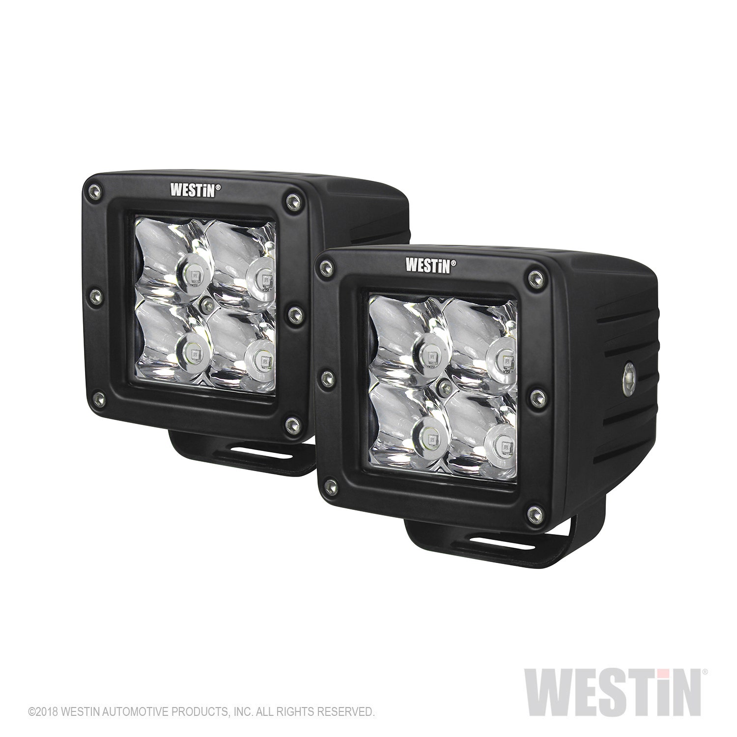 Westin 09-12200B-Pr Black Led Auxiliary Light Set (Hyper Of (2) 3.2 In. X 3 In.
