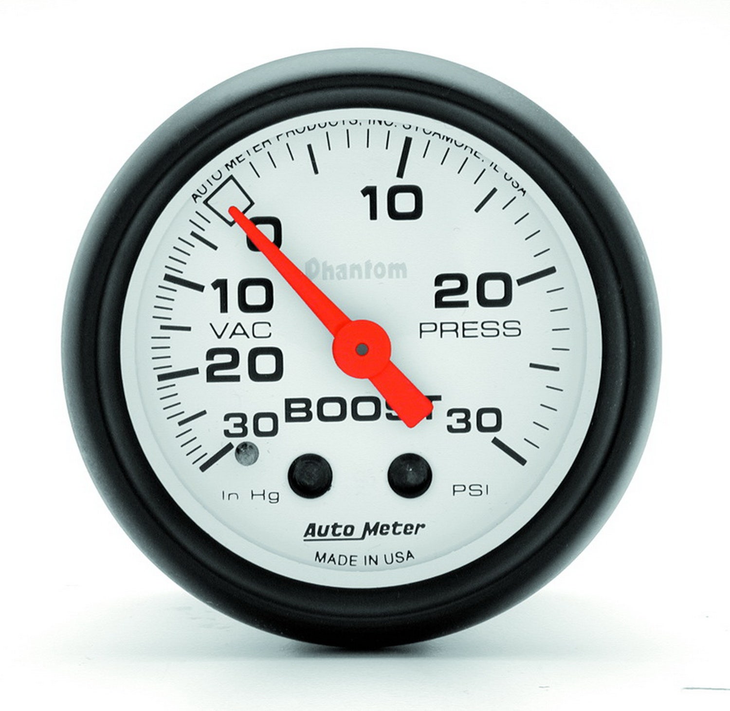 Autometer 5703 Phantom Mechanical Boost/Vacuum Gauge Auto Meter Products  Gauge